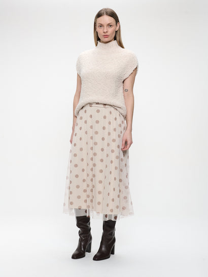 Coarse Boucle vest | Off White