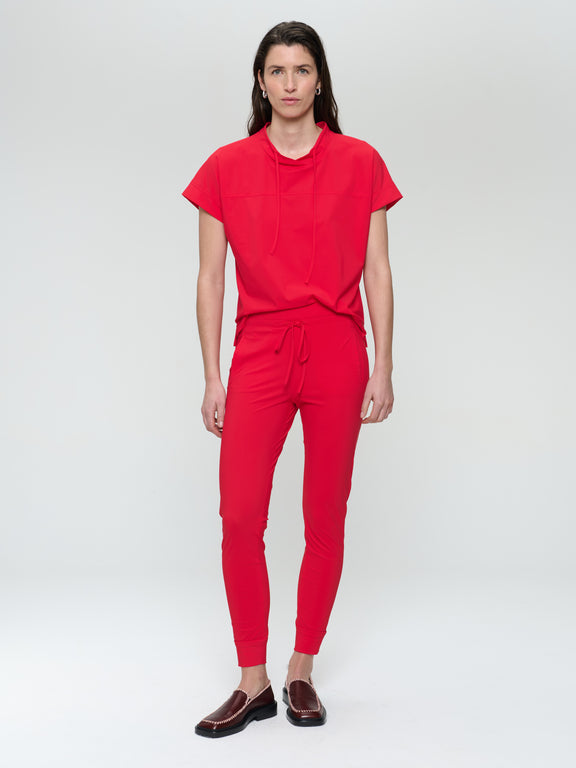 John strech technical jersey pants | Red