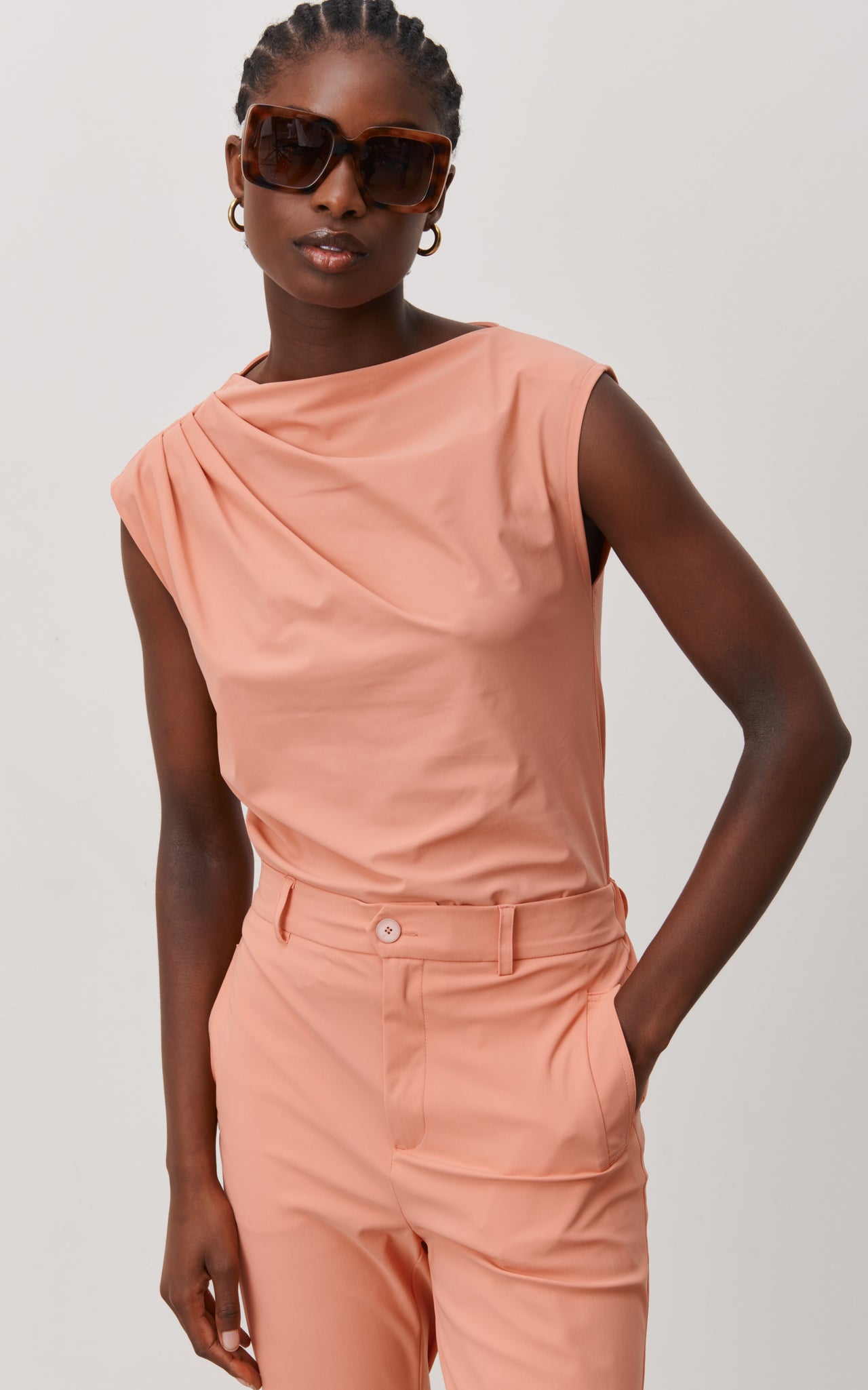 Bloom Top Technical Jersey | Apricot