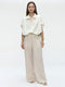 Hamako tencel pants | Beige