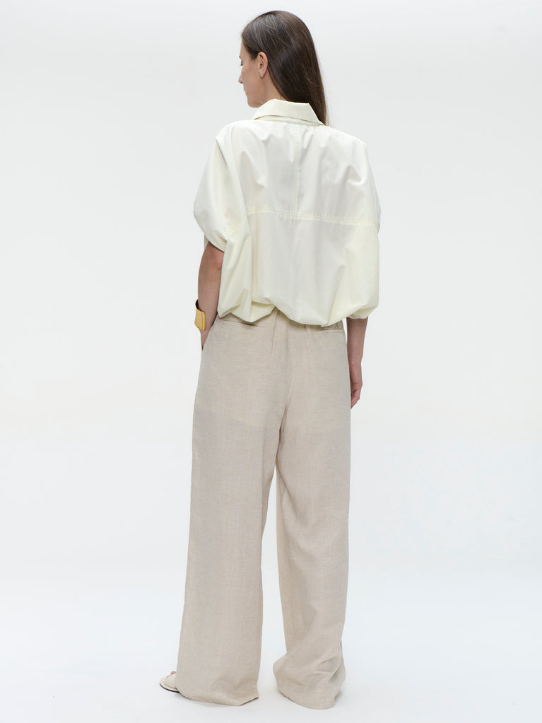 Hamako tencel pants | Beige