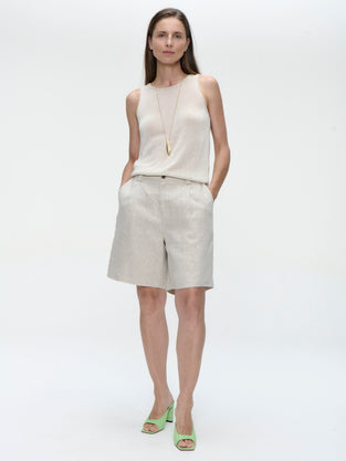Nariko linnen pants | Beige