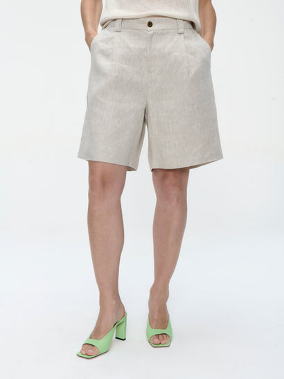 Nariko linnen broek | Beige