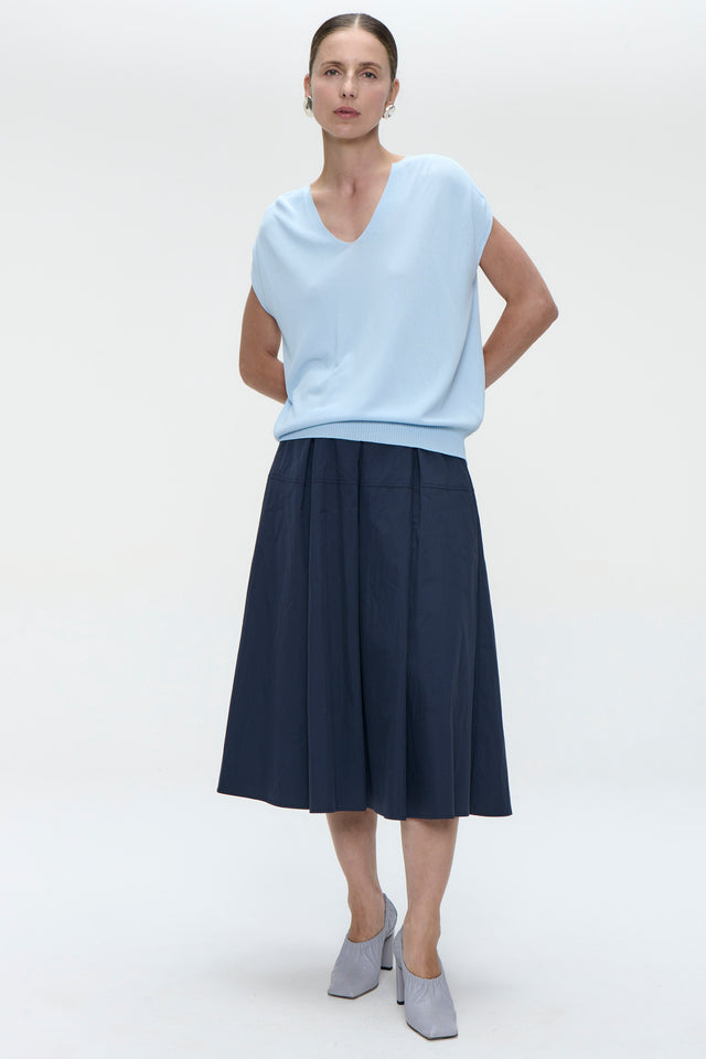 Viscose seamless Top 3023 | Celeste