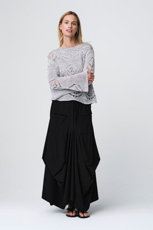 Nell skirt technical jersey | Black