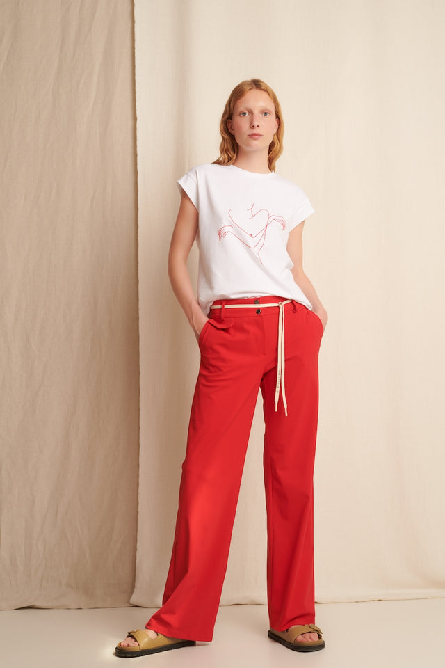 Linda Pants Technical Jersey | Red