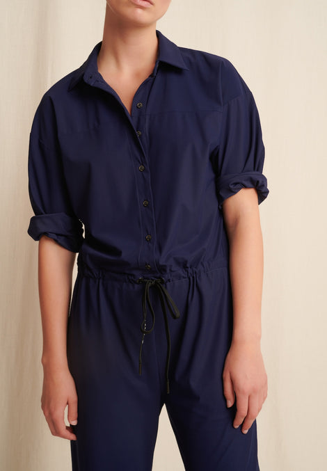 Mico Jumpsuit Technical Jersey | Indigo