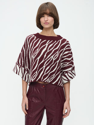 Nouhaila Studio Pullover | Bordo