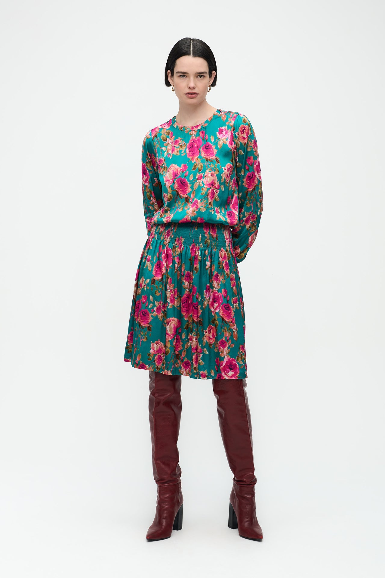 Janny Dress | Multi Green