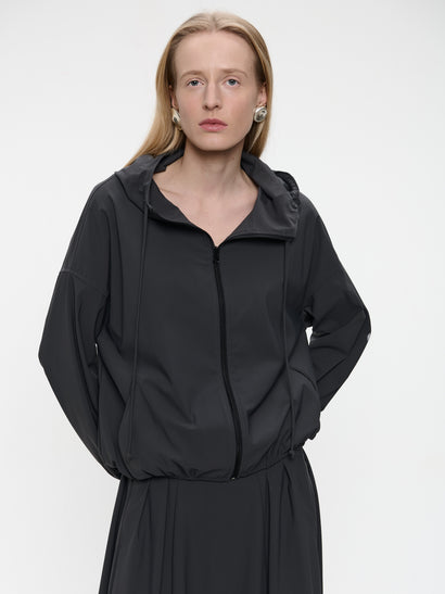 Misi Jacke aus technischem Jersey | Grau