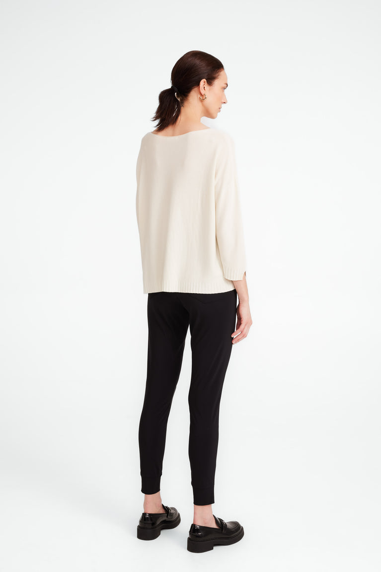 M205 seamless cotton pullover | Ecru