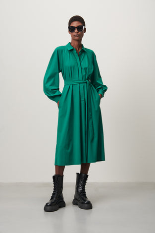 Carlen Dress Technical Jersey | Green