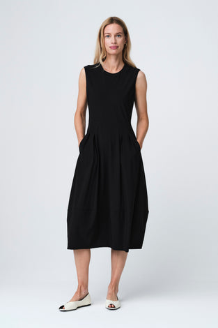 Heide dress technical jersey | Black