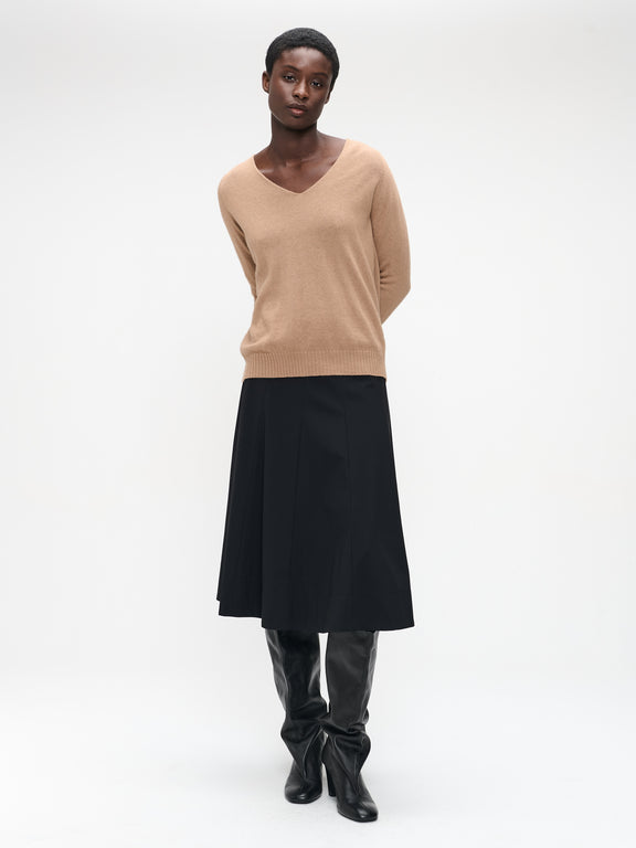 Mishele heavy tech jersay skirt | Black