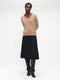 Mishele heavy tech jersay skirt | Black
