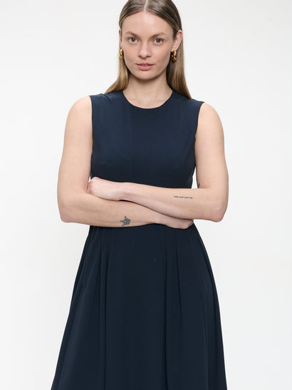 Heide dress technical jersey | Blue