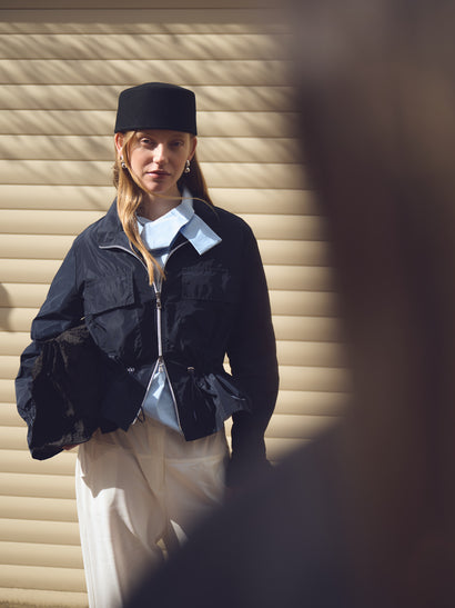 Blusa Fiorella in misto cotone | Azzurro chiaro