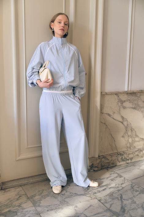 AntinyP structure tech jersay pants | Light Blue