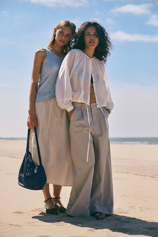 Valentino cotton dyed top | Pastel Blue