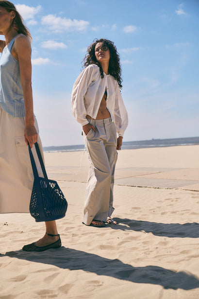 Pantaloni Mura in cotone | Grigio chiaro