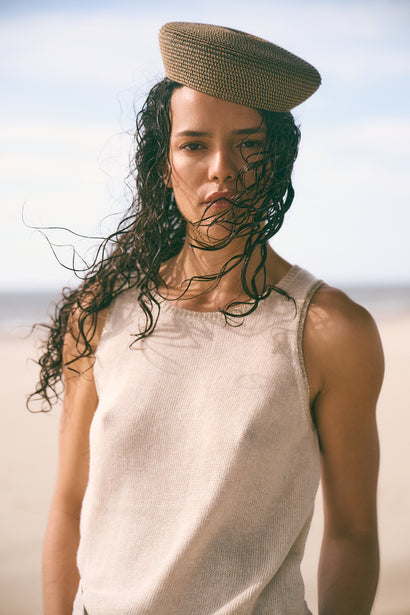 Lichtgewicht viscose top 2000 | Ecru