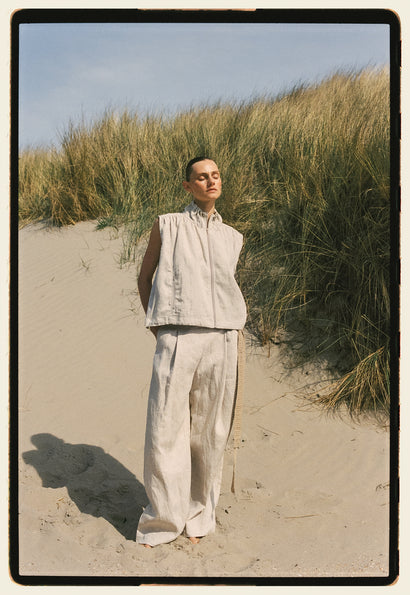 Mai linnen broek | Beige