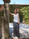 Nova viscose pleated broek | Grey