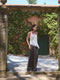 Nova viscose pleated broek | Grey