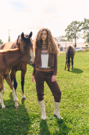 Timmy skuba velvet jacket | Brown