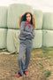 Eleni viscose basic blazer | Grey