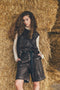 Sola eco Leder bermuda shorts | Dark Brown