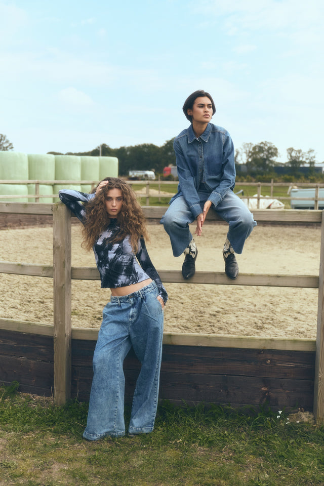 Amaya hopcar loose jeans | Random Blue