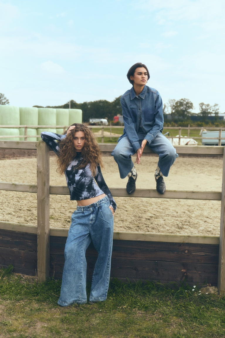 Saige ankle leg Kyoto jeans | Flu Blue
