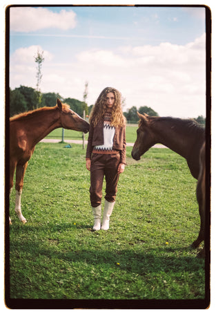 Timmy skuba velvet jacket | Brown
