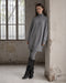 Long pullover viscose blend 2068 | Dark Grey