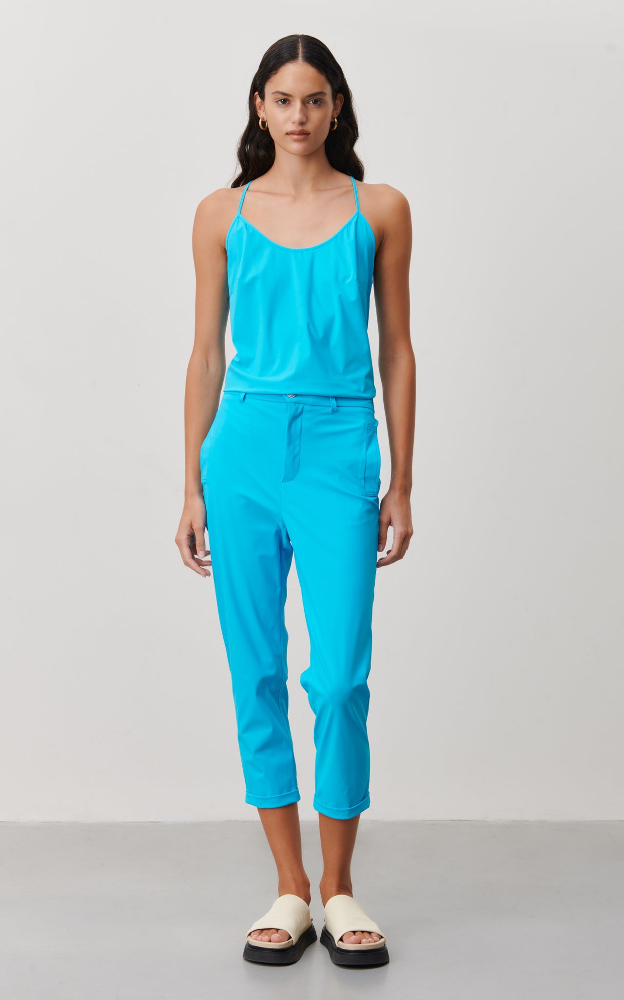 Lena Pants Technical Jersey | Light Blue