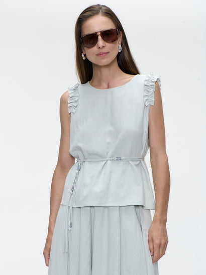 Top Masako in misto viscosa | Grigio