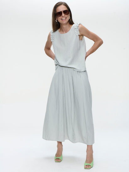 Top Masako in misto viscosa | Grigio