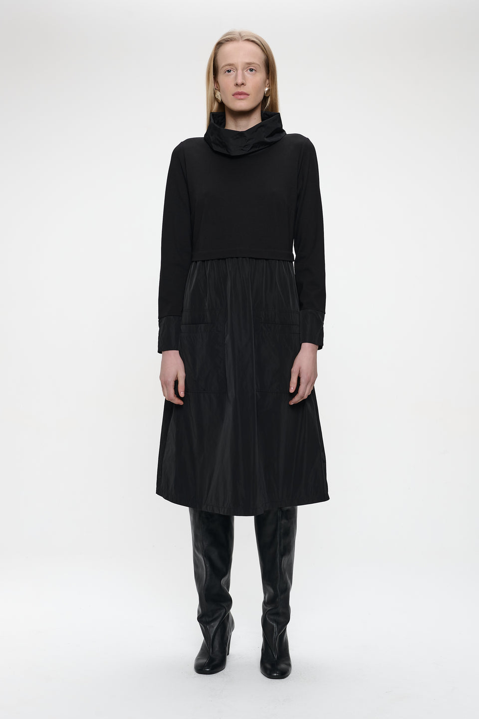 Dress mix cotton taffeta 176l | Black