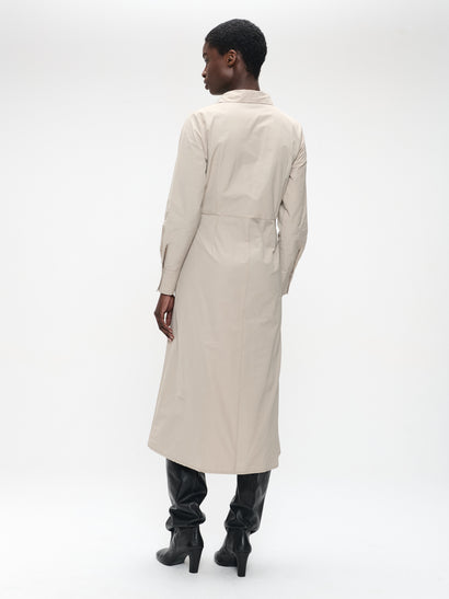Edyta taffeta dress | Beige