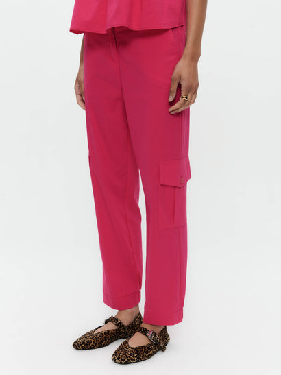 Sesamo poplin pants | Fuxia
