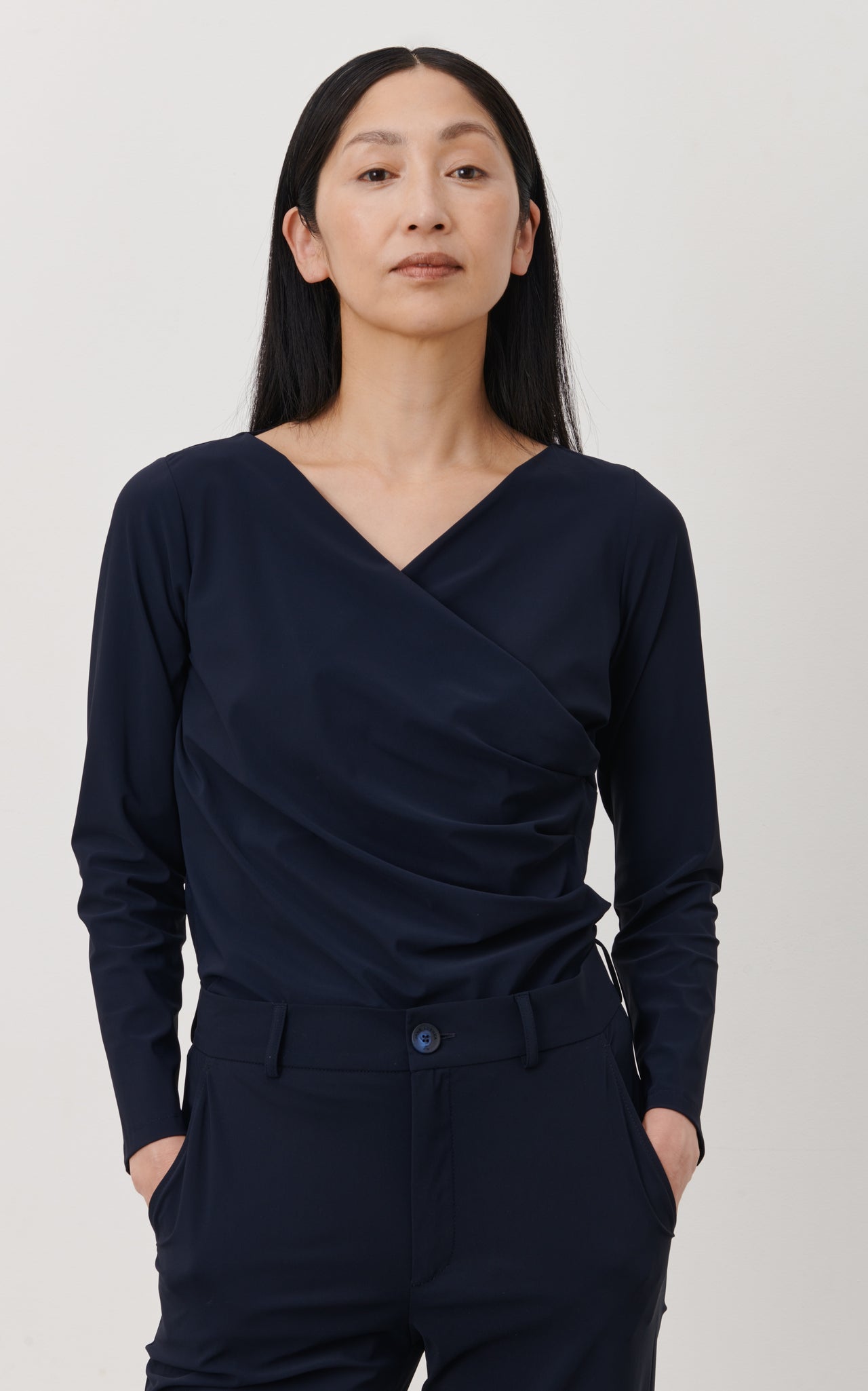 Ria Dress Technical Jersey | Black