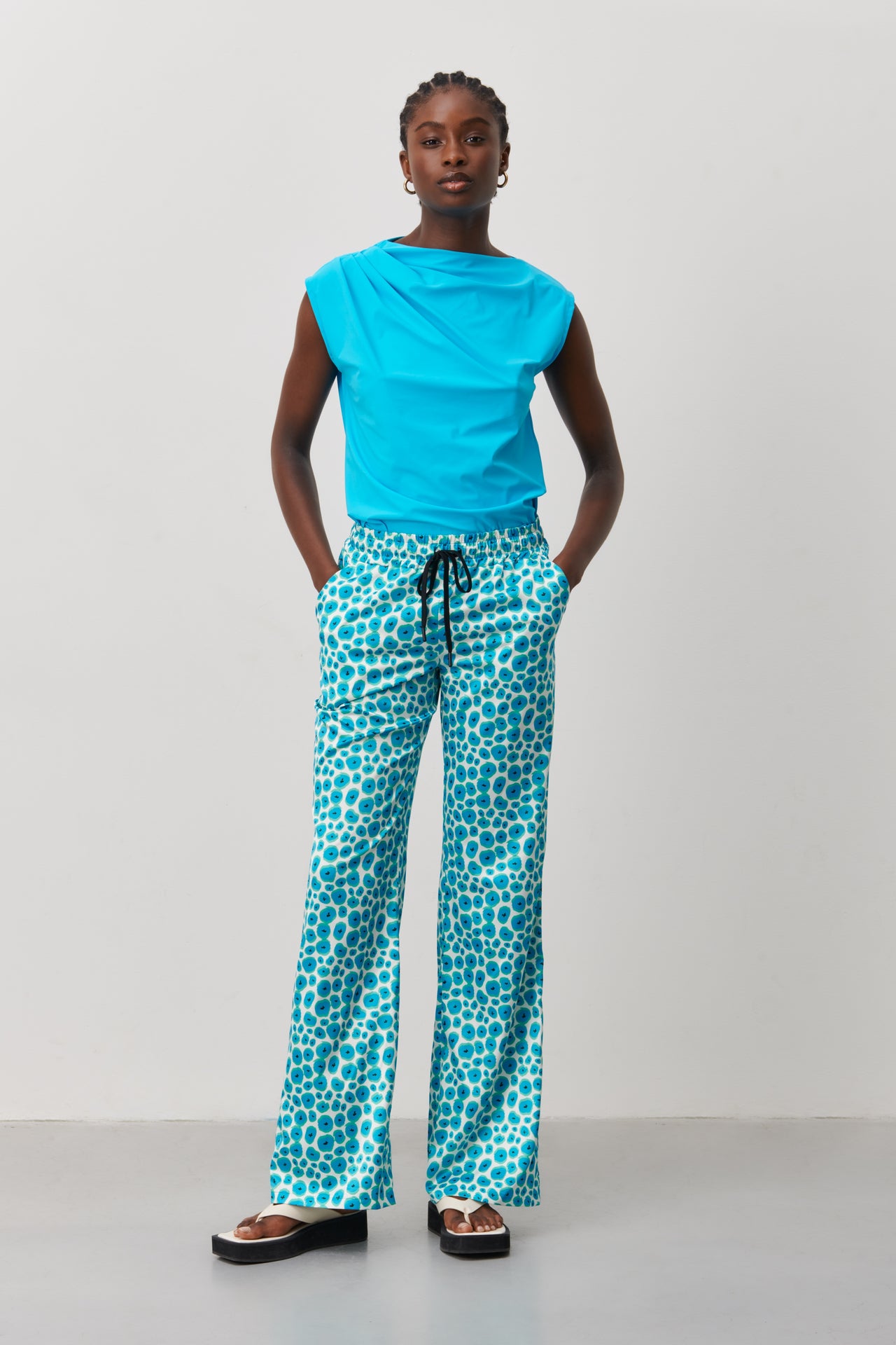 Carola Pants | Aqua