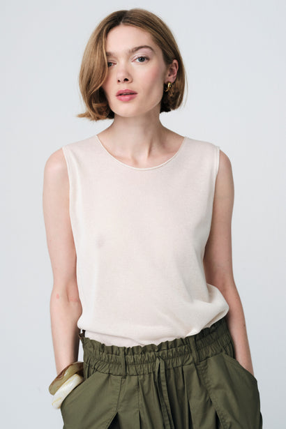 Fijne Viscose Top 26061 | Ecru