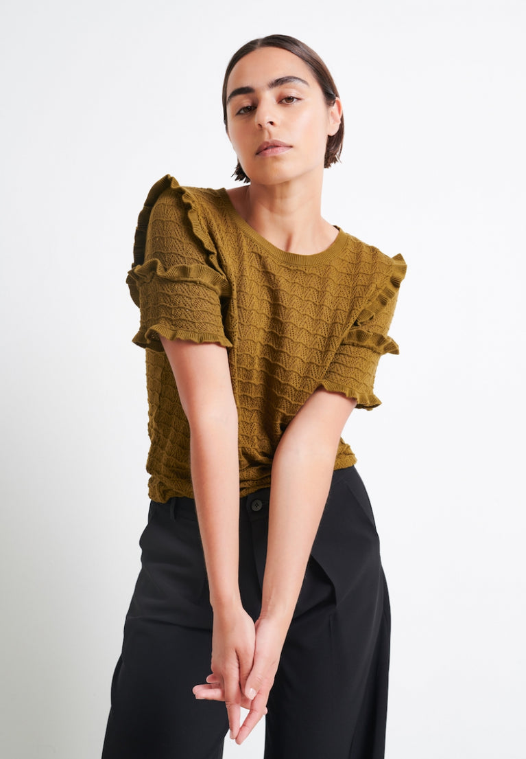 Top Zaza Organic Cotton | Oliva green