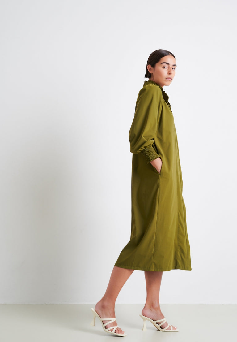 Oliver Dress Technical Jersey | Oliva green