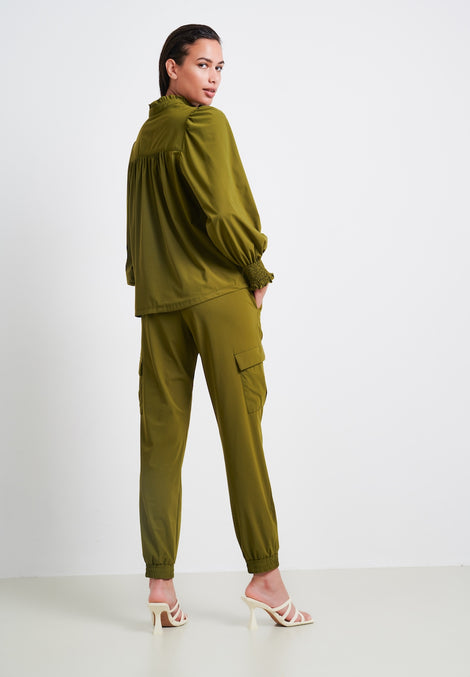 Oliver Blouse Technical Jersey | Oliva green