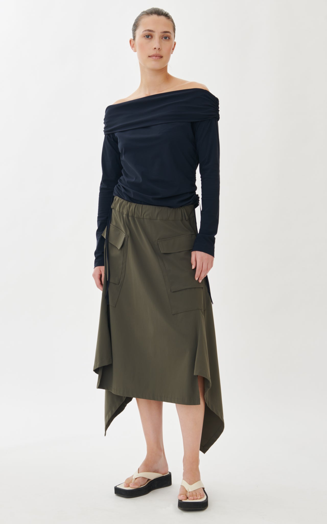 Ivona Blouse Technical Jersey | Black