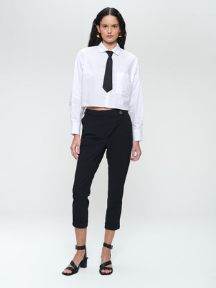 Linfa studio poplin blouse | White