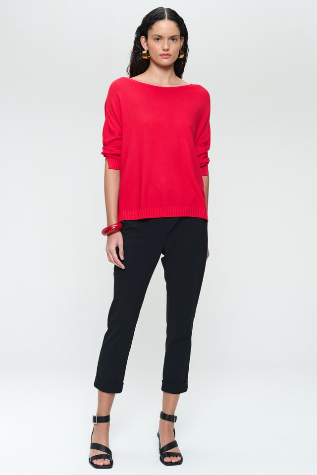 M205 seamless cotton pullover | Corallo